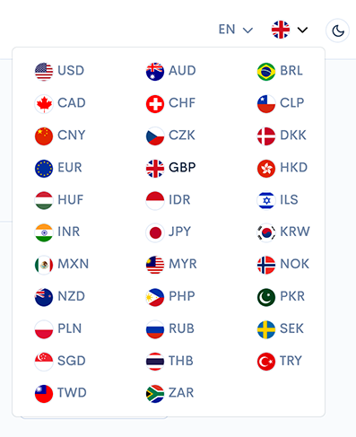 Selecting a Fiat Currency